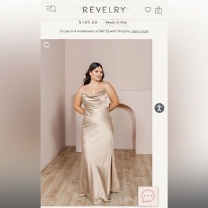 Revelry Skye Satin Dress